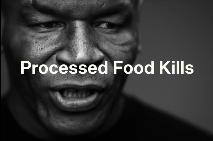 Mike Tyson's MAHA Super Bowl ad was positioned with an anti-processed food angle.