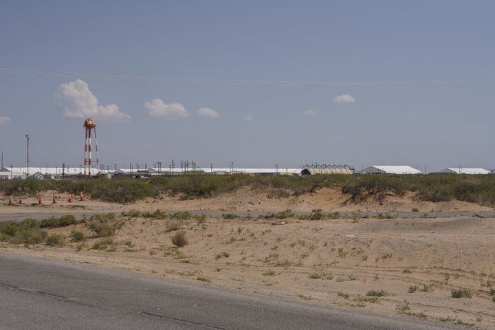 The East Montana Detention Facility under construction on the U.S.-Mexico border in El Paso, Texas.
