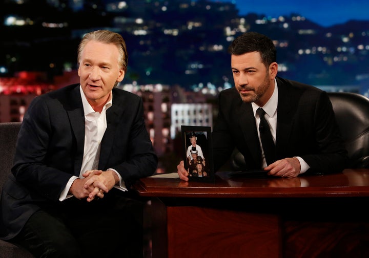 Bill Maher (left) appears in a 2017 episode of 