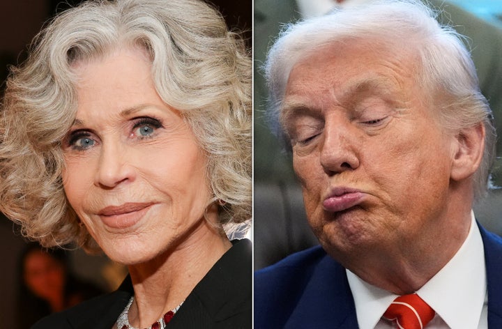 Jane Fonda and Donald Trump.