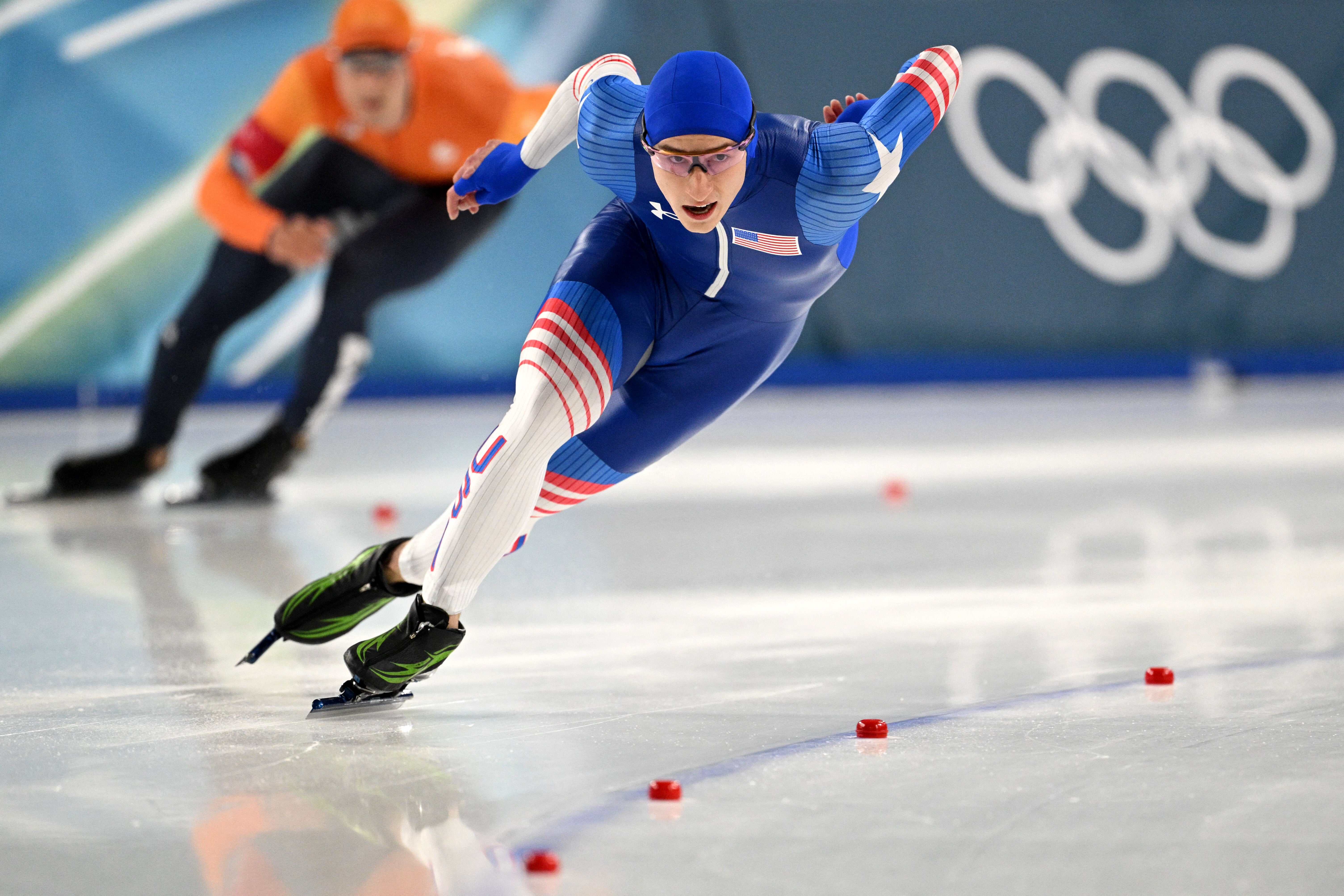 Another race, another gold for American Jordan Stolz. This time in the 500.
