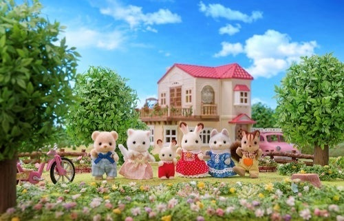「りくりゅう」みたいなシルバニアが話題。うさぎのフィギュアペアに「ポーズも素敵！」の声