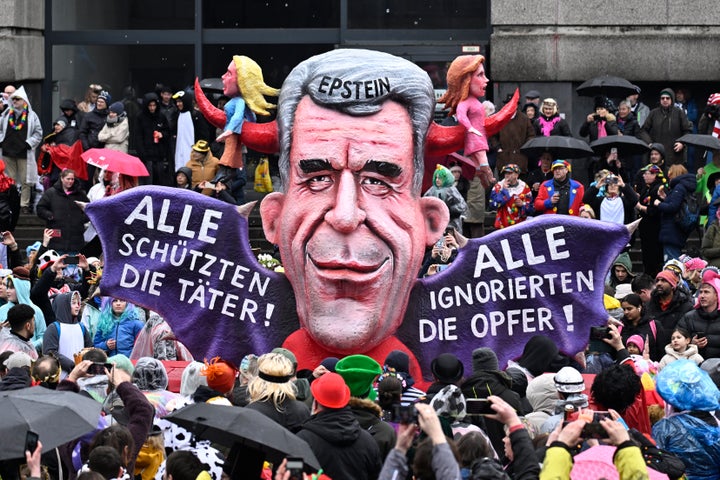 Trump and Epstein get the carnival treatment in Germany. And it's brutal.