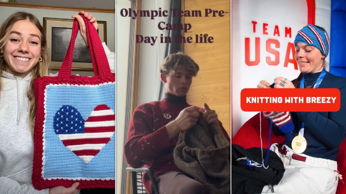 Here's How Knitting Helps Olympians' Mental Health