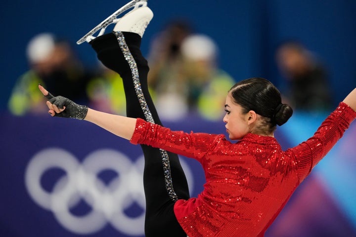Adeliia Petrosian performed to a medley of Michael Jackson hits on Tuesday while rocking a sparkling red top, a nod to the late music icon's style.