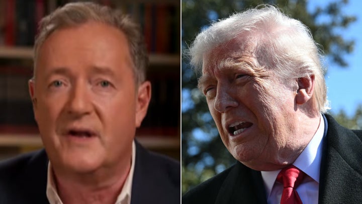Piers Morgan and President Donald Trump.