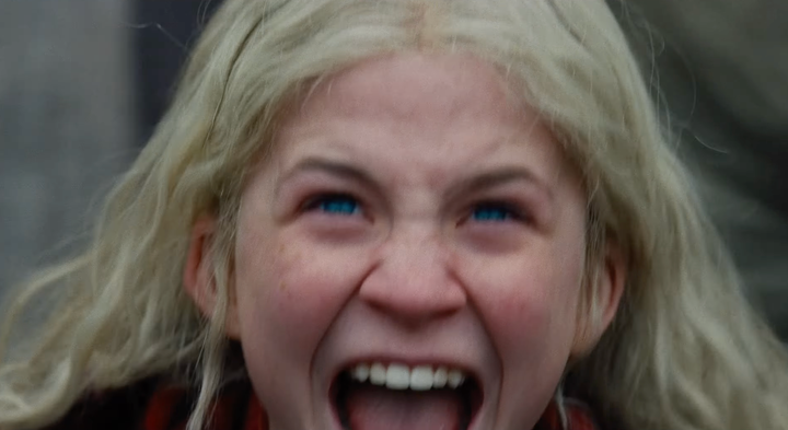 A young Cathy goes through a range of heightened emotions during the opening scene of Wuthering Heights