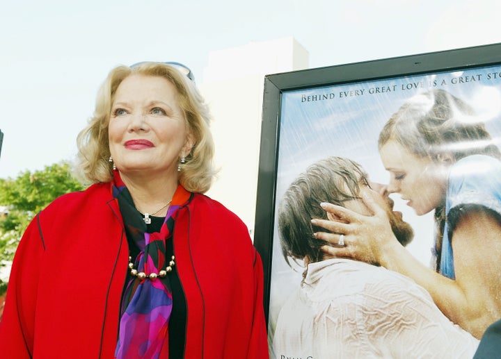 Viewers of "The Notebook" may be left with the mistaken impression that dementia happens almost “overnight," since we only see Allie (played by Gena Rowlands, pictured here at the movie's premiere) when she's already in the later stages of Alzheimer’s. 