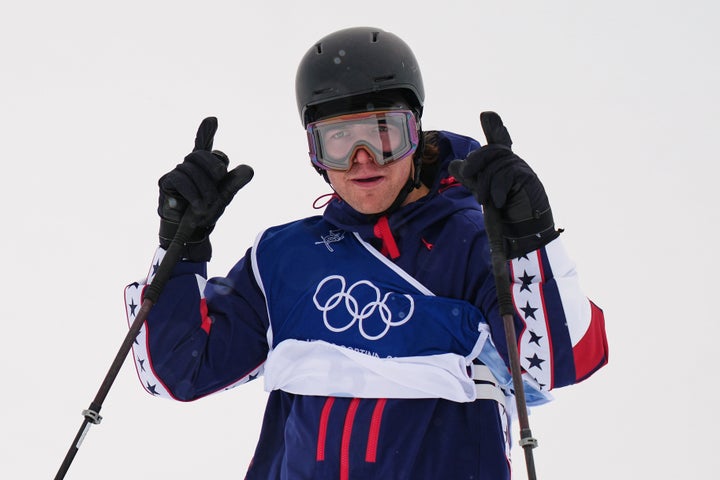 American freeskier Hunter Hess got to the end of his successful run in Olympic halfpipe qualifying, then leaned into the camera. He bent his left thumb and forefinger into the shape of an “L," lifted it to his forehead and pointed at it with the other hand.
