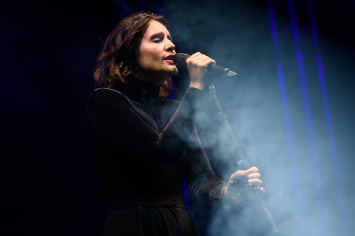 Jessie Ware on stage at V Festival in 2015