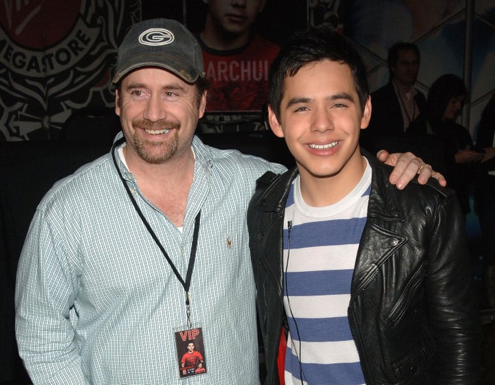 Archuleta, right, with his father, Jeff, in 2008. The book has 