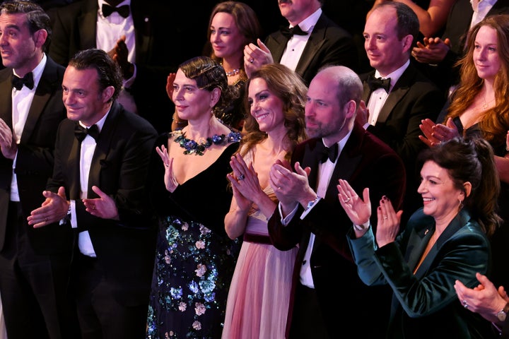 Prince William and his wife, Catherine, Princess of Wales, were in the audience during Britain's most distinguished awards ceremony.