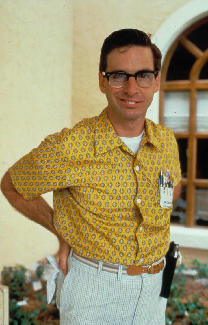 Robert Carradine in character on the set of Revenge Of The Nerds