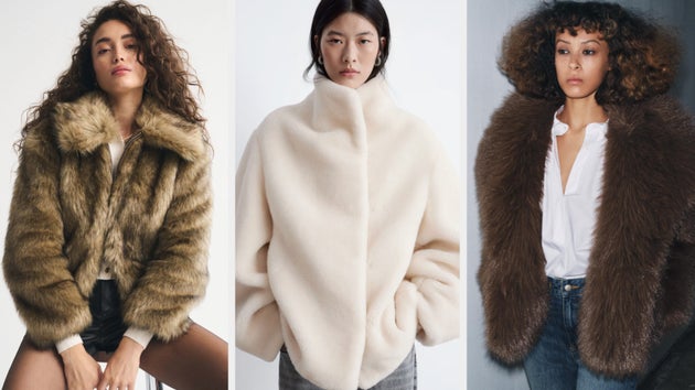 Faux fur jackets to see you through this transitional weather in style.