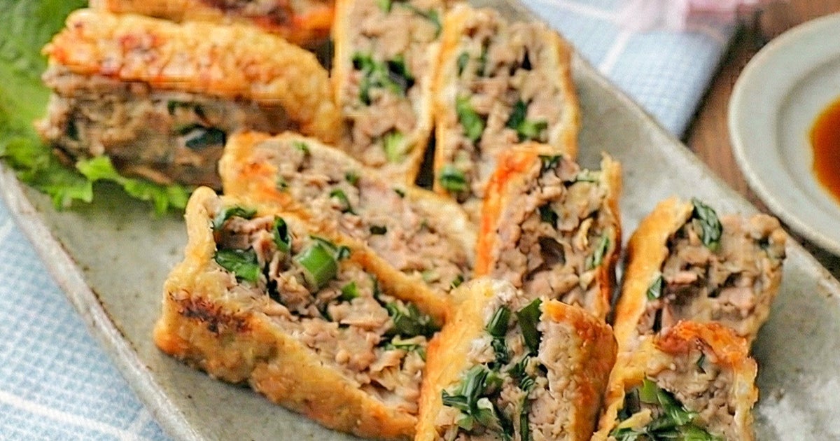 【油揚げに詰めて焼くだけ】コスパ抜群なのにボリューム満点。油揚げの簡単おかずレシピ4選