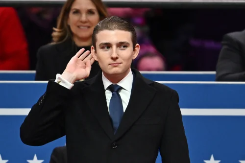 Tabloids Buzz Over Barron Trump's 'Eyebrow-Raising' Fashion Choice At SOTU  | HuffPost Latest News