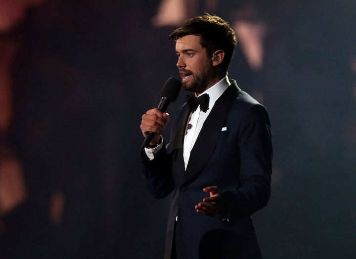 Jack Whitehall presenting at the Brit Awards in 2019