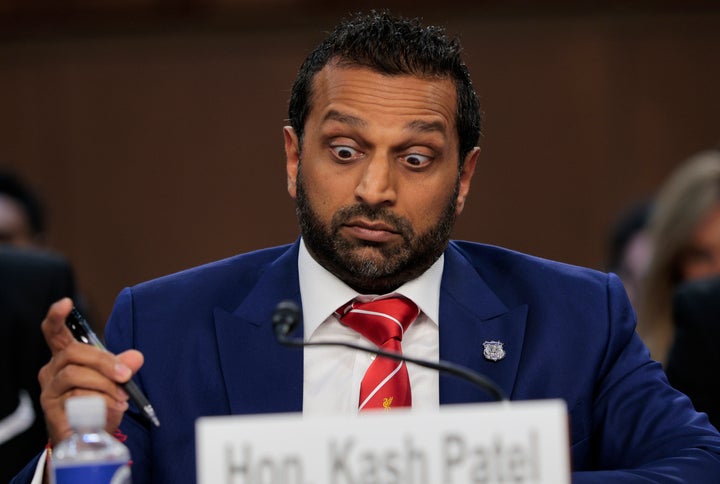 FBI Director Kash Patel prepares to testify before the Senate Judiciary Committee in September 2025 in Washington, D.C.