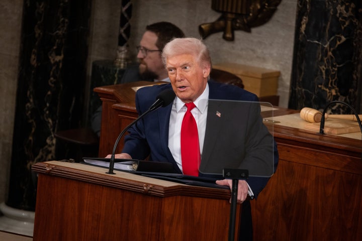 President Donald Trump's Tuesday State of the Union address lasted a record 108 minutes.