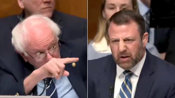 Sen. Bernie Sanders (I-Vt.) and Sen. Markwayne Mullin (R-Okla.) had a heated exchange during a Wednesday Senate hearing.