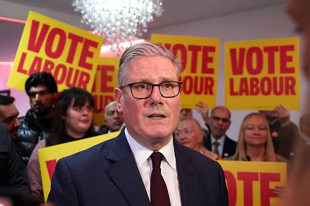 Starmer visited the campaign on Monday.