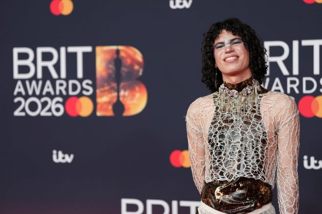 Jacob Alon arriving at the 2026 Brit Awards on Saturday night