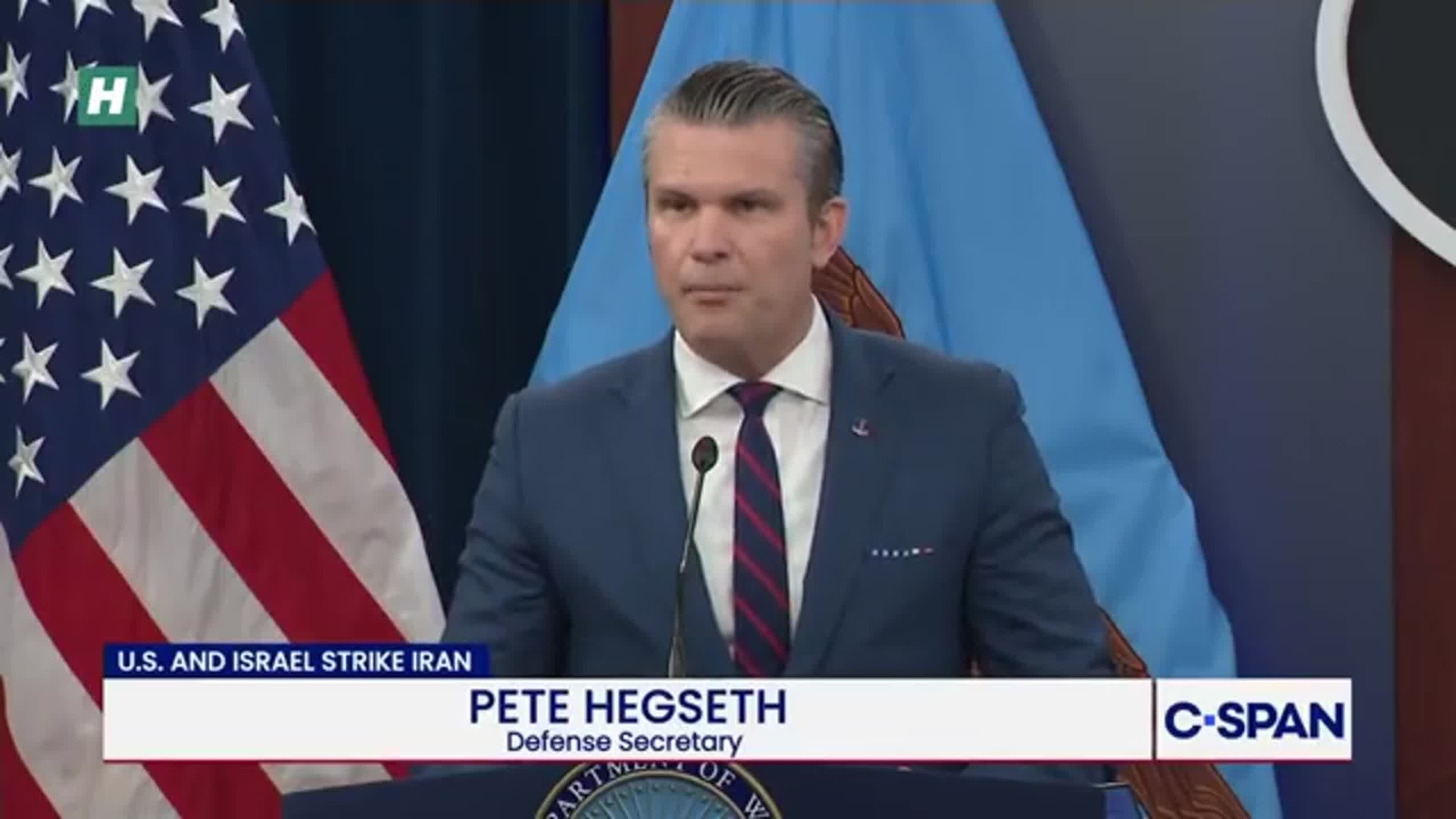 Hegseth: We're Hitting Iran 'Unapologetically'