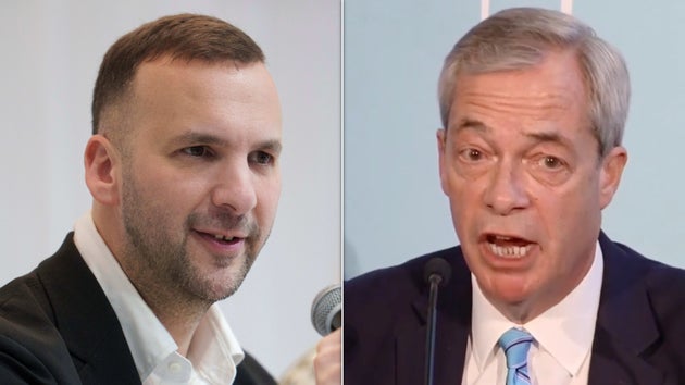 Zack Polanski and Nigel Farage