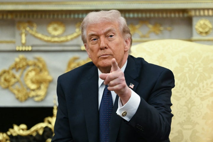 President Donald Trump attempted to make his case for the U.S. strikes on Iran this week by deflecting blame back to his predecessors, former President Barack Obama and former President Joe Biden.
