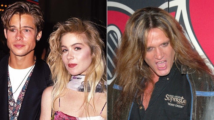 Brad Pitt, Christina Applegate and Sebastian Bach.