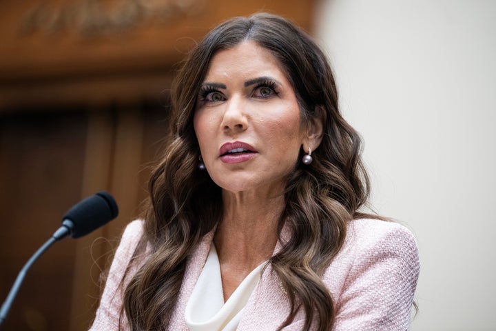 Then-Homeland Security Secretary Kristi Noem testifies during a House Judiciary Committee hearing Tuesday.