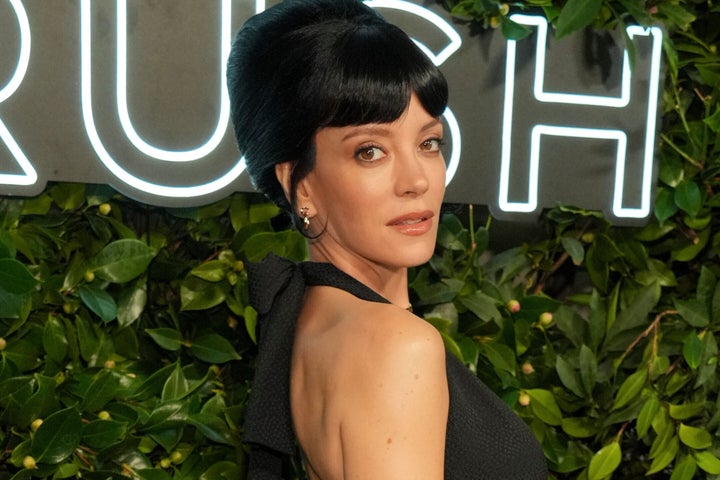 Lily Allen pictured at an event in January