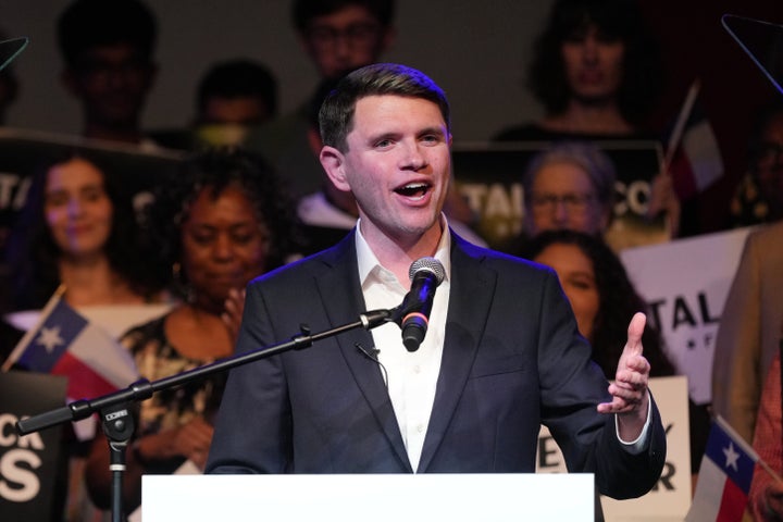 Texas Democratic Senate candidate James Talarico, who's currently a representative in the Texas House, speaks Wednesday for the first time since winning the Democratic nomination.