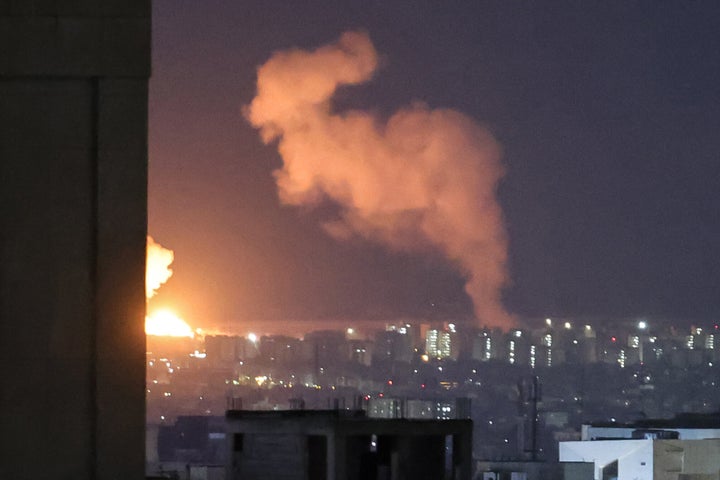 Smoke and fire rise from the site of airstrikes in a central area of the Iranian capital Tehran on March 6, 2026. Fresh strikes rocked Iran and Lebanon on March 6, as Israel vowed to escalate to a new phase in the Middle East war that has spiraled rapidly throughout the region and beyond. 