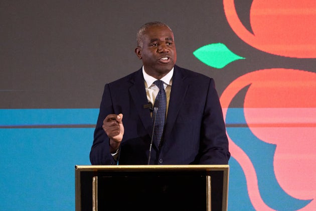 Britain's Deputy Prime Minister David Lammy speaks during the UK Ukraine: 100 Year Partnership Forum in Kyiv, Ukraine, Friday, Jan. 16, 2026. 