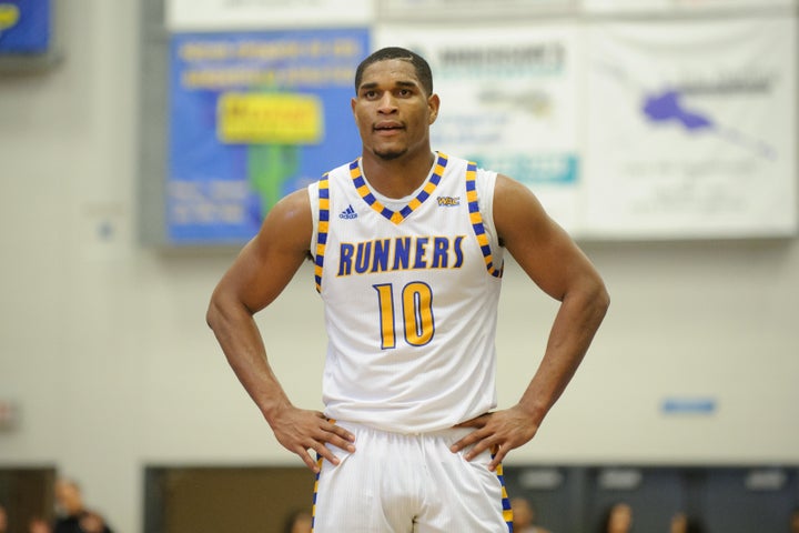 Kevin Mays, pictured in his playing days at Cal State Bakersfield, is accused of moonlighting as a pimp after he was hired as a coach.