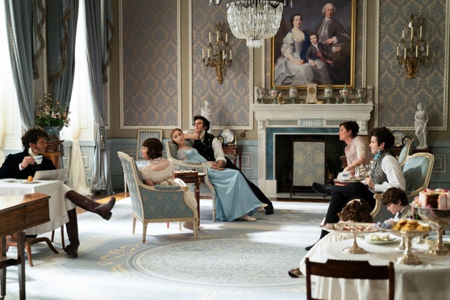 The Bridgerton family as seen in the first season of the hit Netflix period drama
