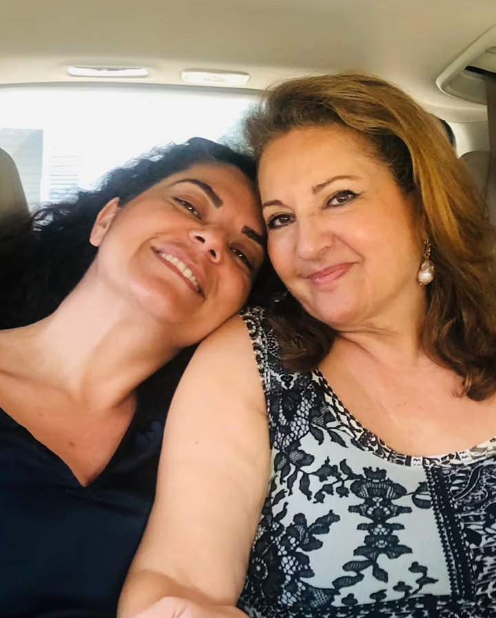 The author (left) and her mom