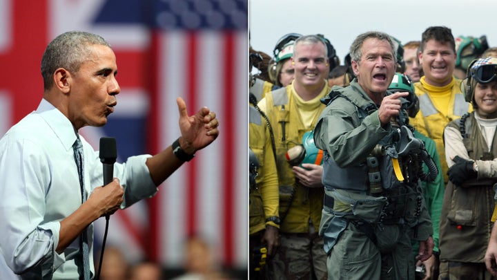 Other former presidents used their wardrobe to communicate subtle political messaging: From Obama's rolled-up sleeves to Bush's use of a flight suit.