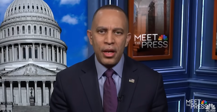 House Minority Leader Hakeem Jeffries (D-N.Y.) discusses Trump's war in Iran during the Mar. 8 episode of NBC's "Meet the Press."