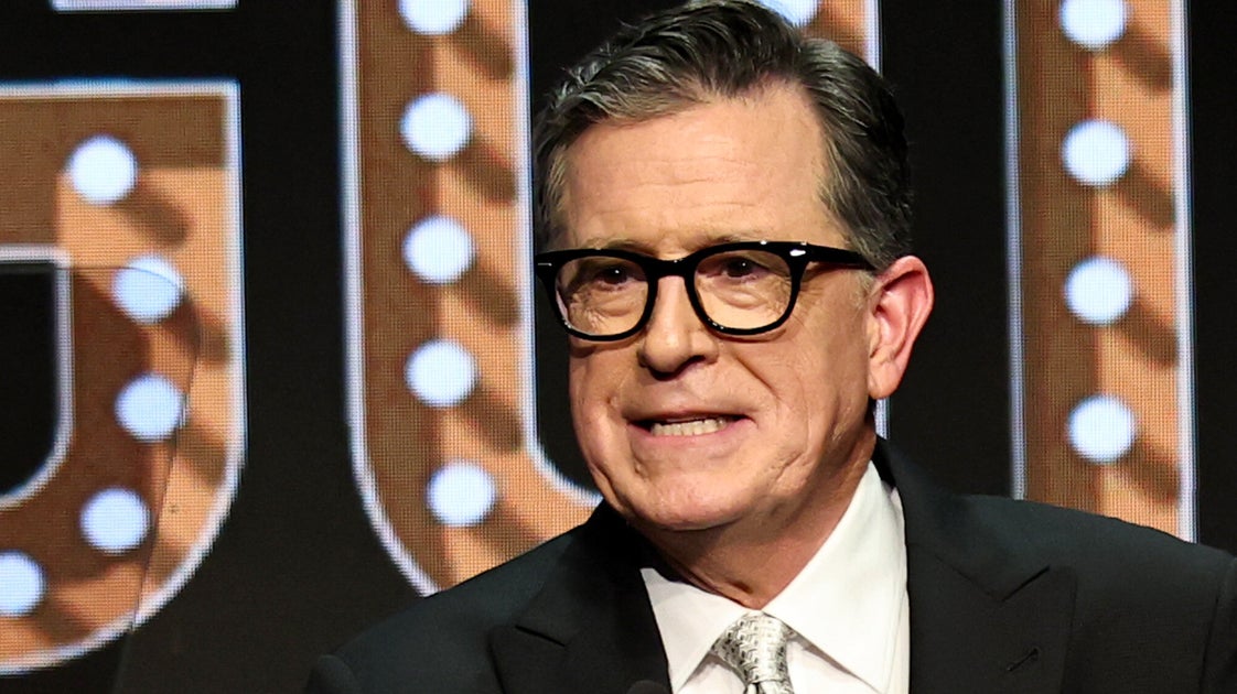 Stephen Colbert Takes Aim At His Corporate Bosses In Blunt Awards Speech Moment