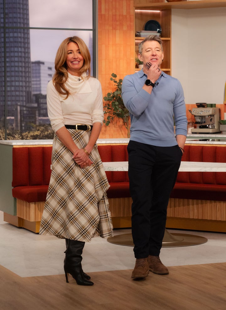 Cat Deeley and Ben Shephard in the This Morning studio on Monday