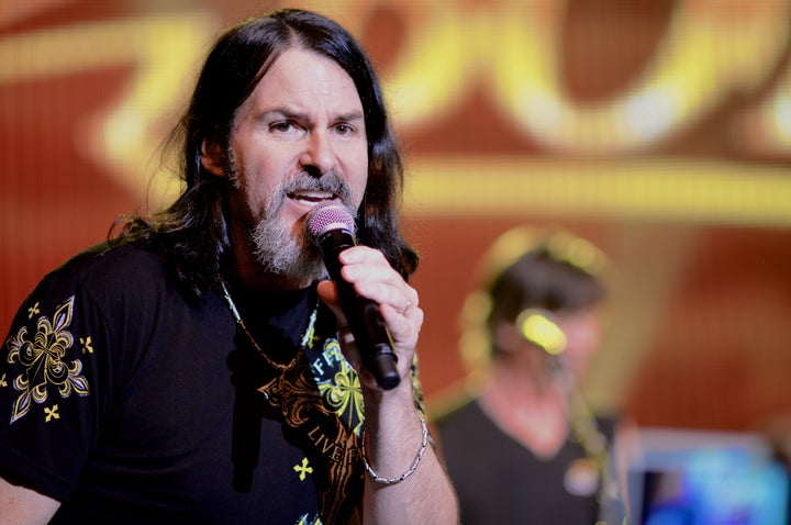 Boston lead singer Tommy DeCarlo performs at Ruth Eckerd Hall in Clearwater, Florida, in 2012.