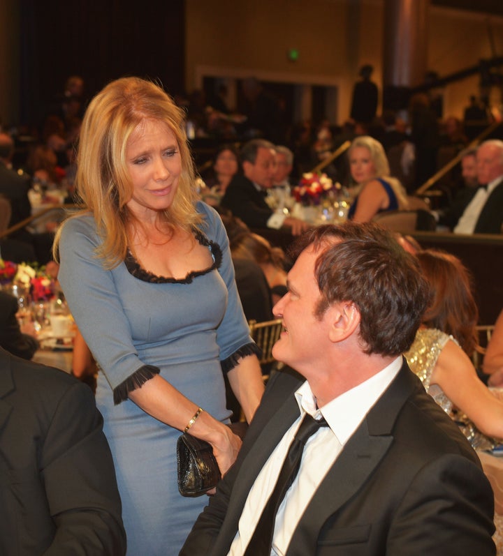 Rosanna Arquette and Quentin Tarantino at a Bafta event in 2012