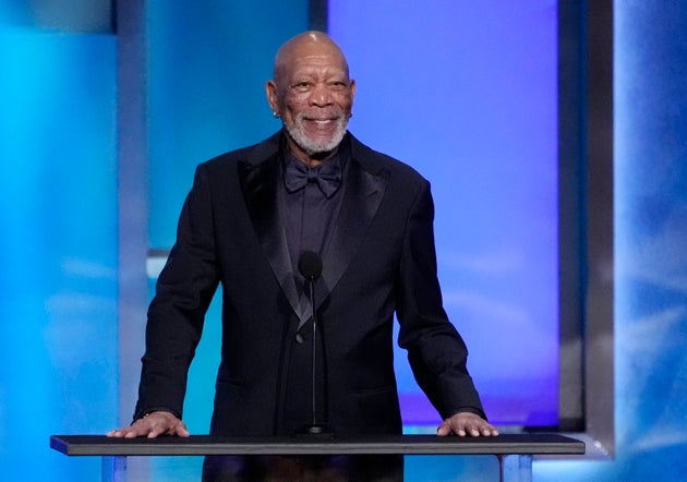 Morgan Freeman pictured in April 2024