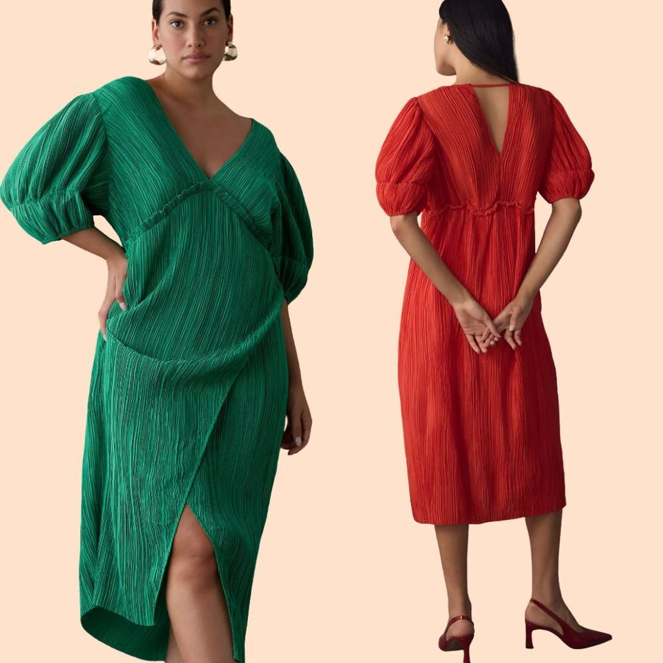 green pleated v neck dress anthropologie Maeve - Anthropologie Strapless Oliver Green Pleated MIDI Dress main image 0
