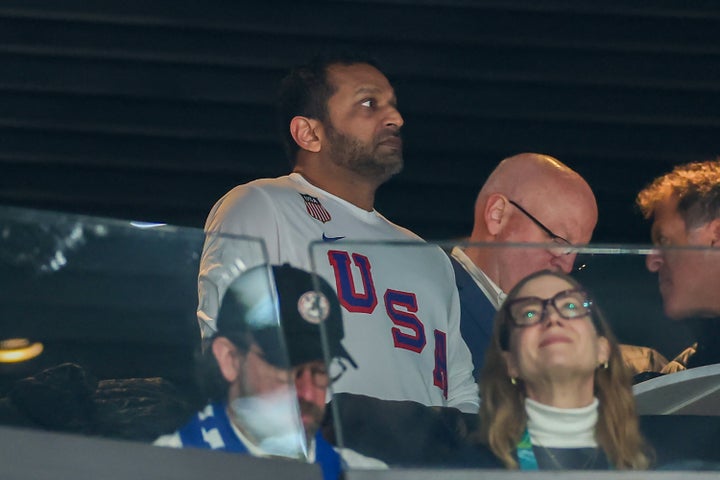 Patel attended the gold medal match amid a widely questioned trip to the Winter Olympics.