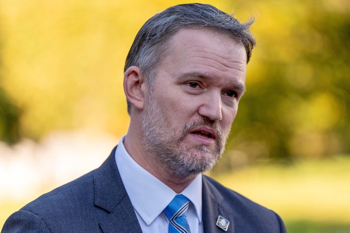 U.S. Trade Representative Jamieson Greer speaks with reporters at the White House, on Oct. 30, 2025, in Washington.