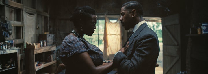 Mosaku and Michael B. Jordan in "Sinners."