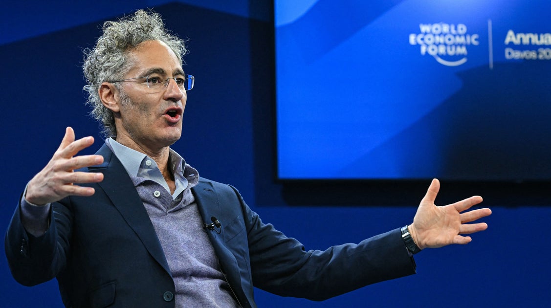 Alex Karp says AI disrupts the economic power of "humanities-trained, largely Democratic voters" and strengthens that of "working-class, often male voters" (Kelby Vera/HuffPost)